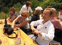 Picknick ber dem Mittelrheintal